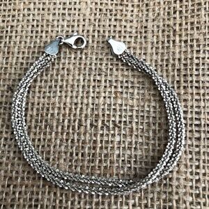 Sterling Milor Italy Double Strand Bracelet
